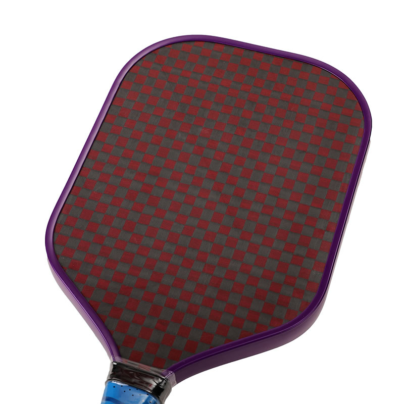 紅黑凱夫拉8K 一體成型碳纖維匹克球拍（QY152拍型）