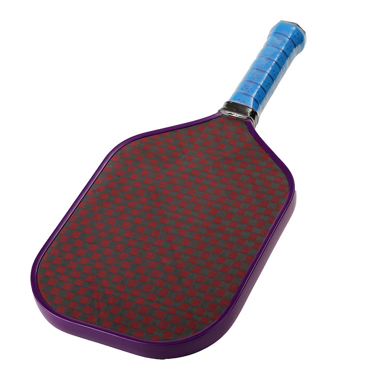 紅黑凱夫拉8K 一體成型碳纖維匹克球拍（QY152拍型）